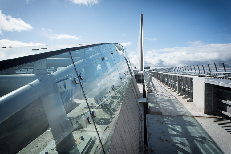 Queensferry Crossing - abutment glazing